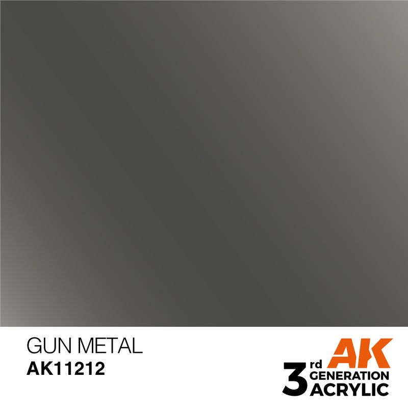 AK Interactive Gun Metal - Metallic - 17ml