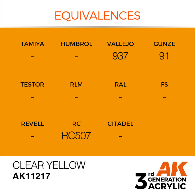 AK Interactive Clear Yellow - Standard - 17ml