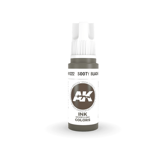 AK Interactive Sooty Black - Ink - 17ml