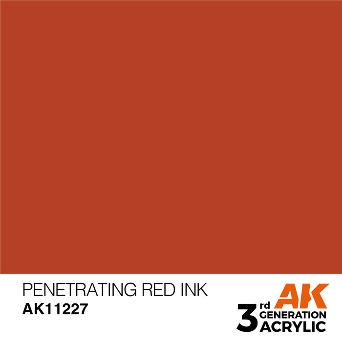 AK Interactive Penetrating Red - Ink - 17ml