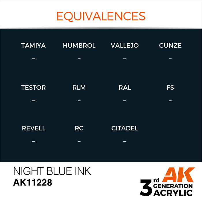 AK Interactive Night Blue - Ink - 17ml