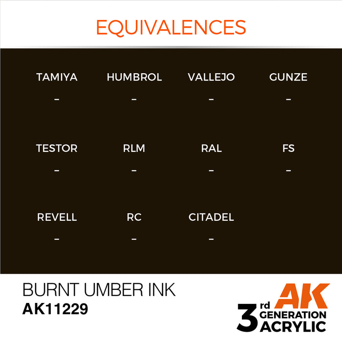 AK Interactive Burnt Umber - Ink - 17ml