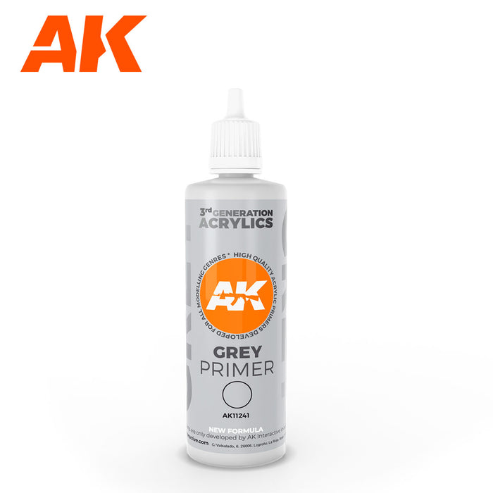 AK Interactive Grey Primer - 100ml
