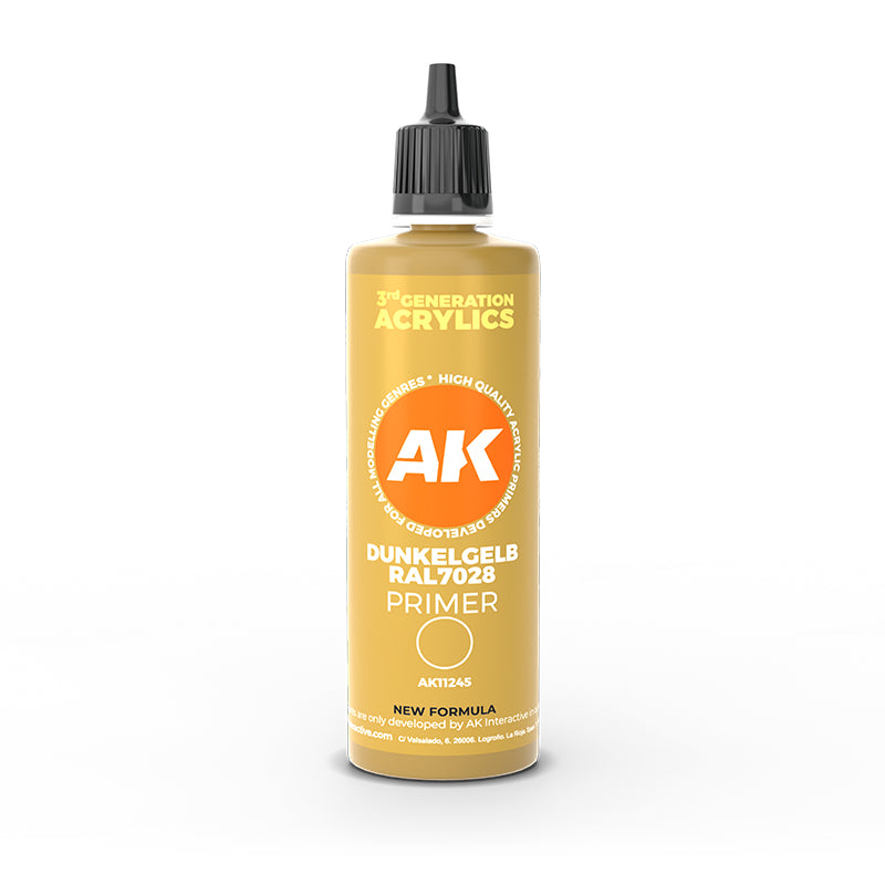 AK Interactive Primer - Dunkelgelb RAL 7028 Dark Yellow - 100ml