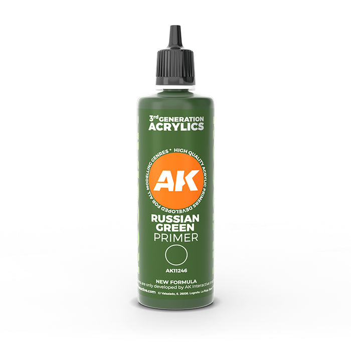 AK Interactive Primer - Russian Green - 100ml