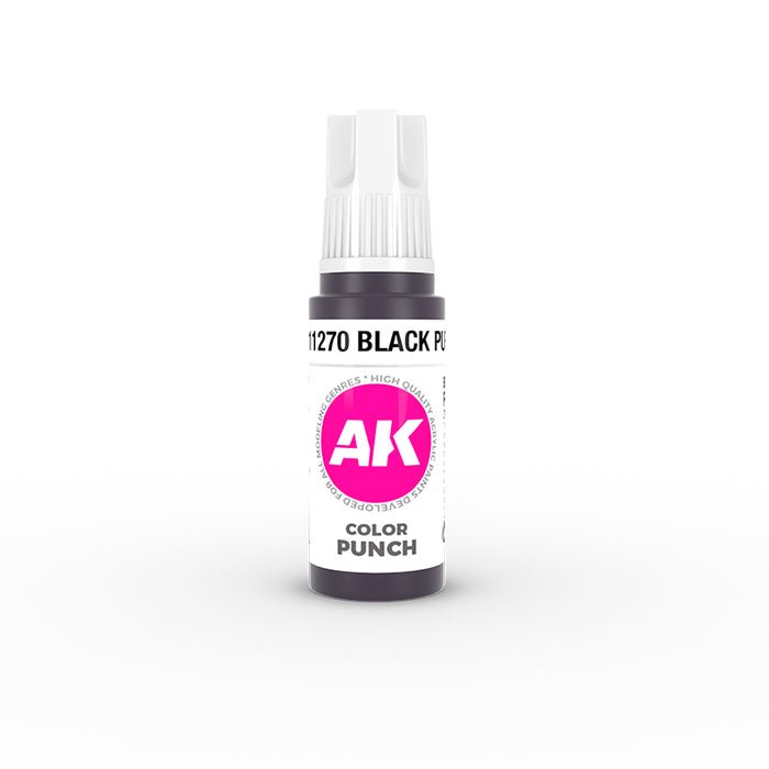 AK Interactive Black Purple - Color Punch- 17ml Paint Bottle