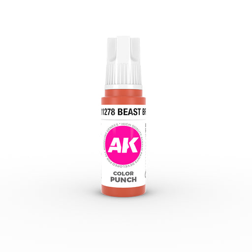 AK Interactive Beast Brown - Color Punch - 17ml Paint Bottle