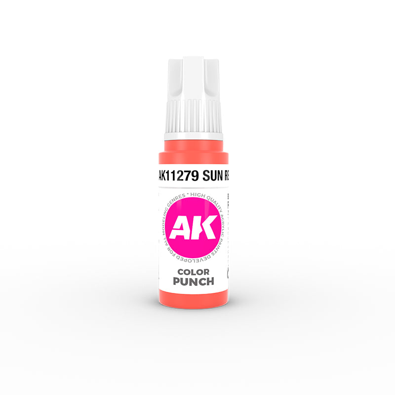 AK Interactive Sun Red - Color Punch - 17ml Paint Bottle