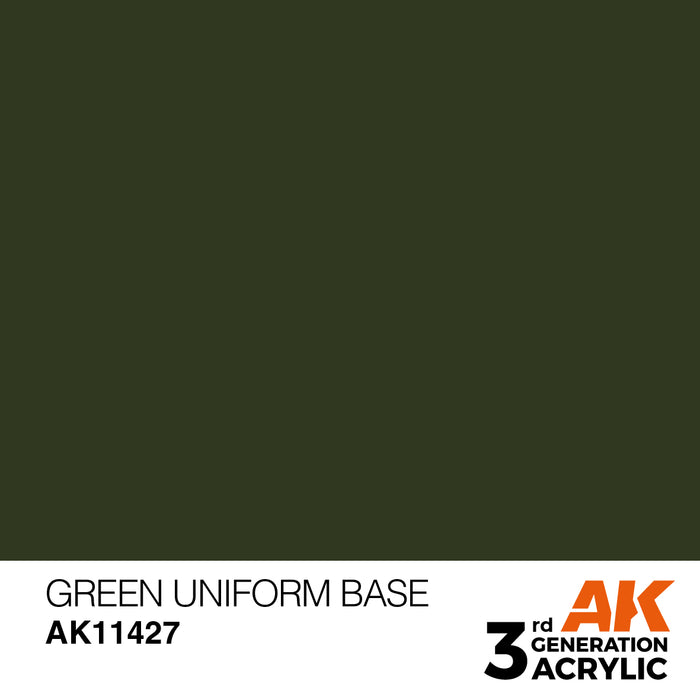 AK Interactive Figure Series - Green Uniform Base - 18ml