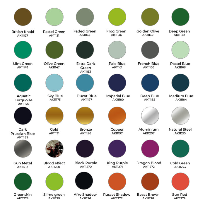 AK Interactive 3GEN - Wargame Paint it All Box - 72 Paints