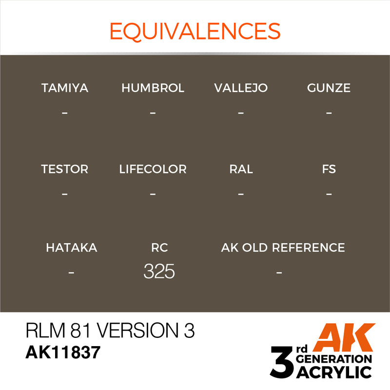 AK Interactive Air Series - RLM 81 Version 3 - 18ml