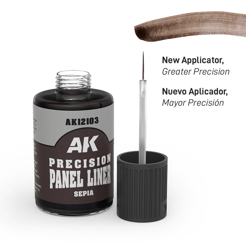 AK Interactive Precision Panel Liner - Sepia