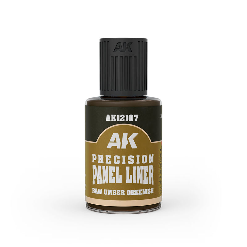 AK Interactive Precision Panel Liner - Raw Umber Greenish