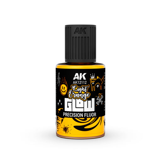 AK Light Orange Glow Precision Fluor | Paint | AK Interactive