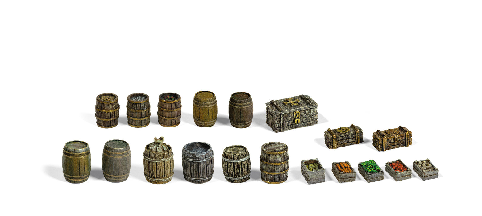 Barrels & Boxes - Wargame Scenography Set