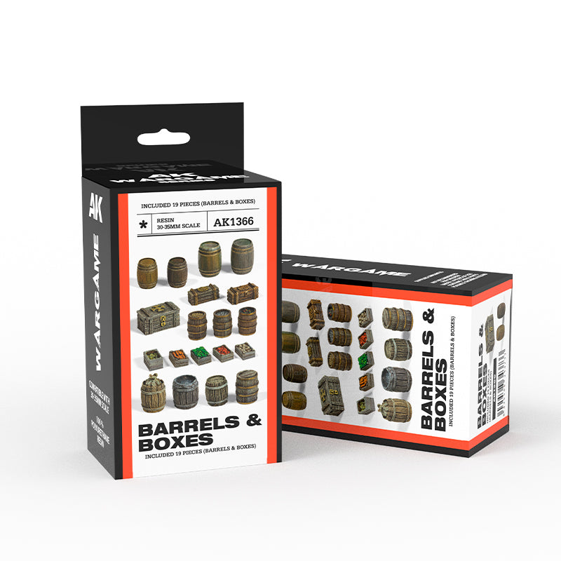 Barrels & Boxes - Wargame Scenography Set
