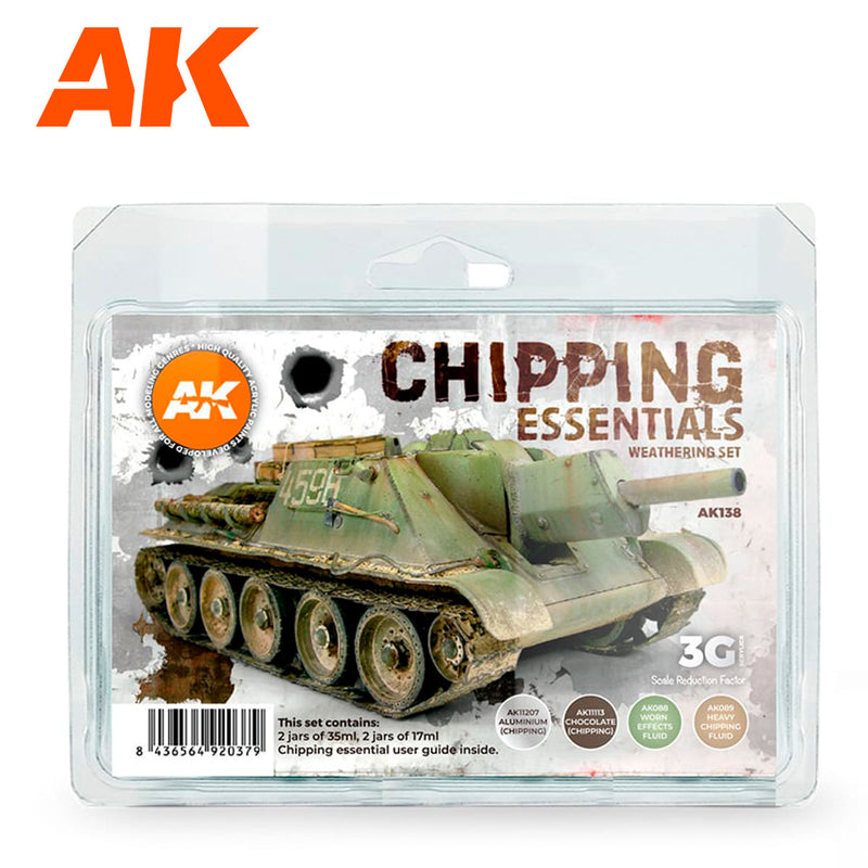 AK Interactive - Chipping Essentials Weathering Set