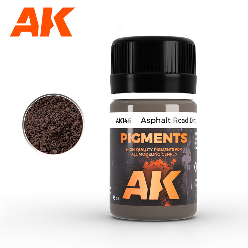 AK Interactive: ASPHALT ROAD DIRT PIGMENT 35ML