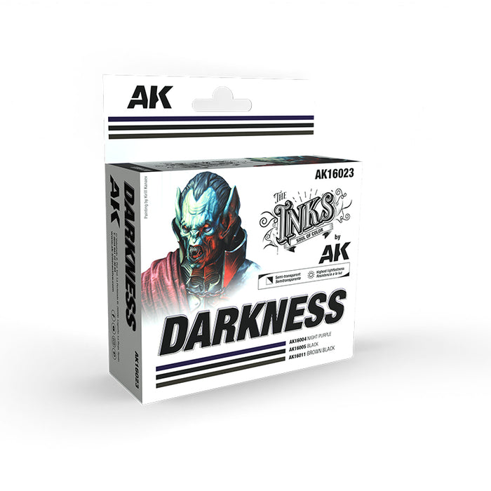 AK Interactive The Inks - Darkness Set