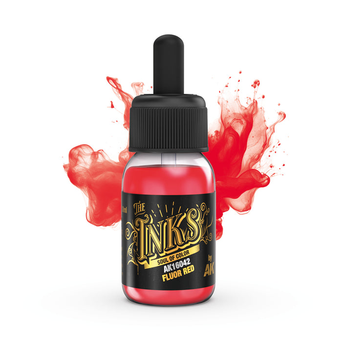 AK Interactive The Inks - Fluor Red