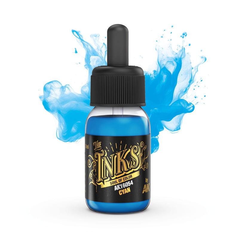 AK Interactive The Inks - Cyan