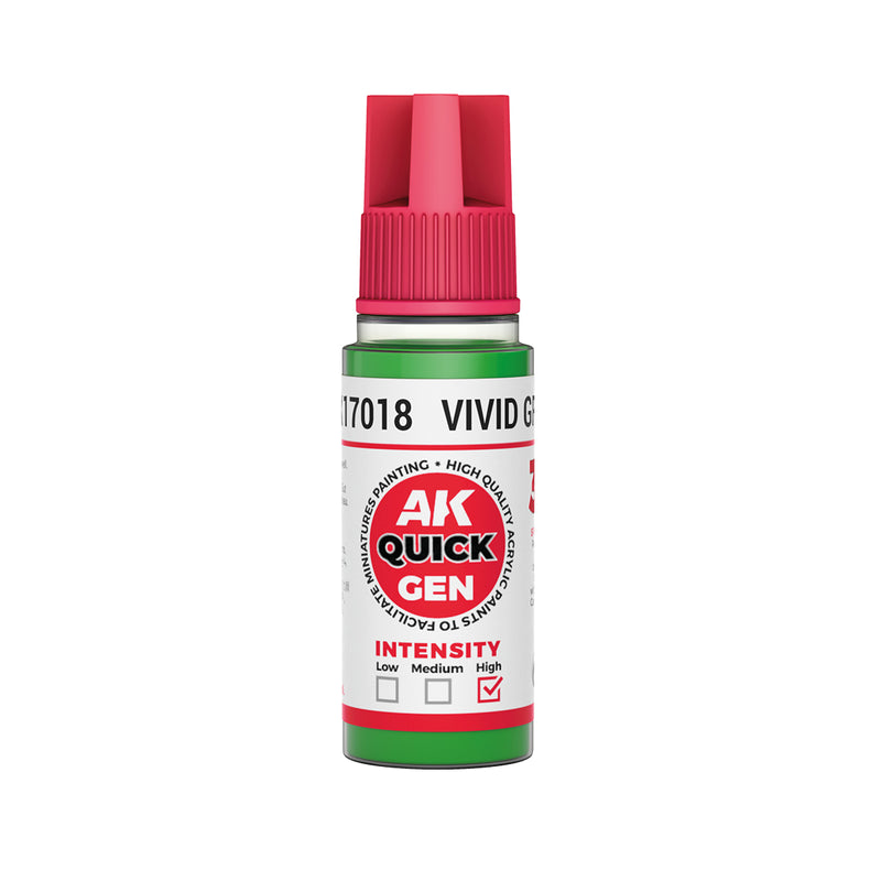 AK Interactive Quick Gen - Vivid Green - 18ml