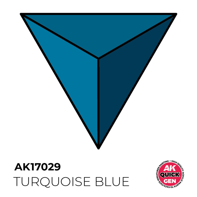 AK Interactive Quick Gen - Turquoise Blue - 18ml
