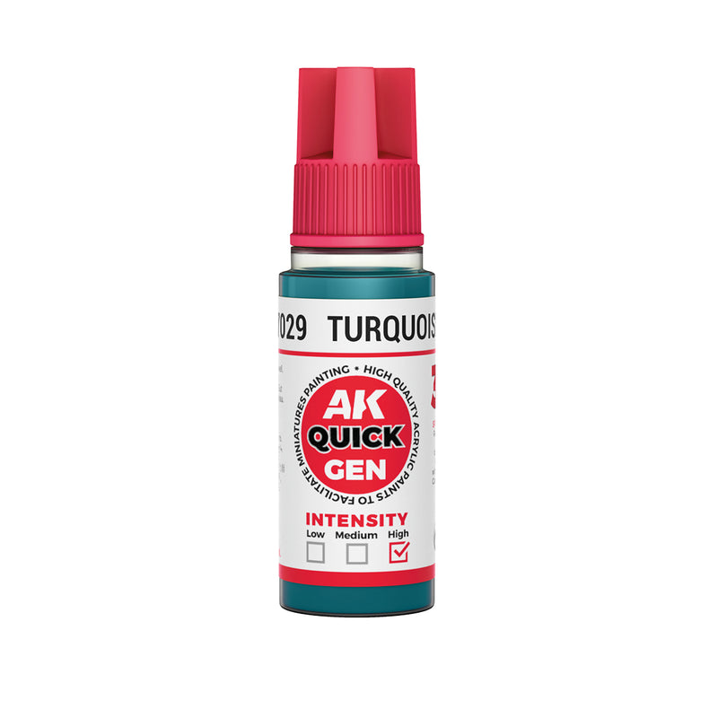 AK Interactive Quick Gen - Turquoise Blue - 18ml