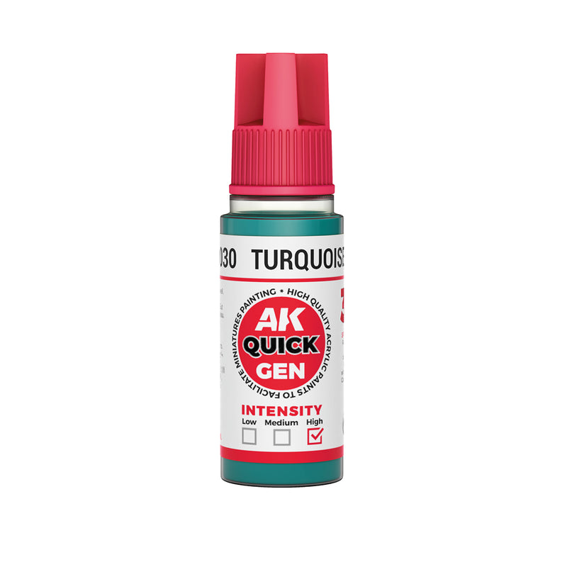 AK Interactive Quick Gen - Turquoise Green - 18ml