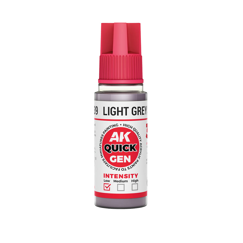 AK Interactive Quick Gen - Light Grey Shadow - 18ml