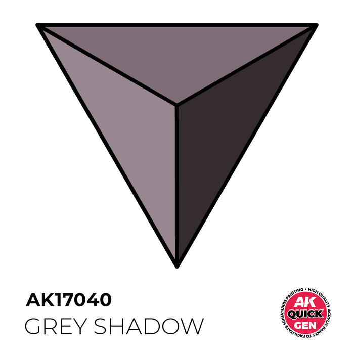 AK Interactive Quick Gen - Grey Shadow - 18ml