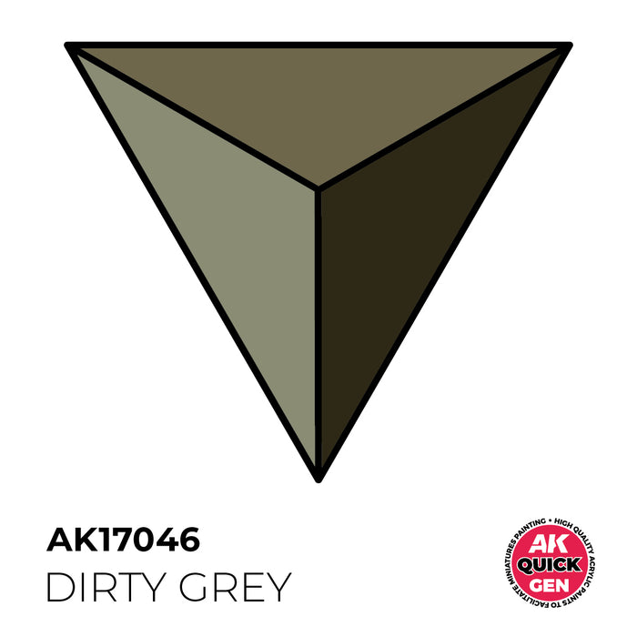 AK Interactive Quick Gen - Dirty Grey - 18ml