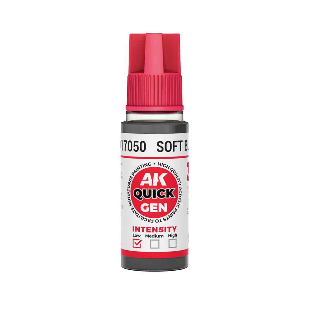 AK Interactive Quick Gen - Soft Black - 18ml
