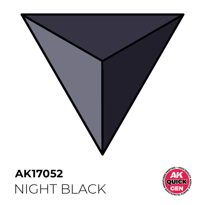 AK Interactive Quick Gen - Night Black - 18ml