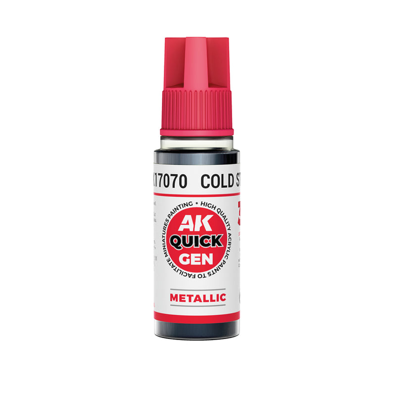 AK Interactive Quick Gen - Cold Steel - 18ml