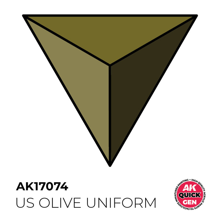 AK Interactive Quick Gen - Us Olive Uniform - 18ml