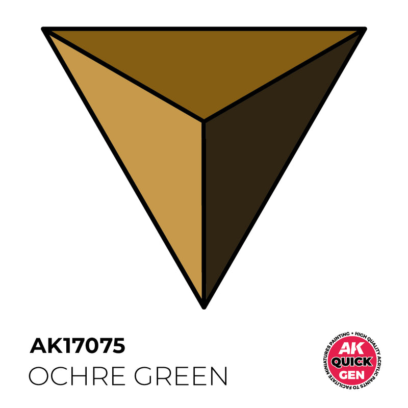 AK Interactive Quick Gen - Ochre Green - 18ml