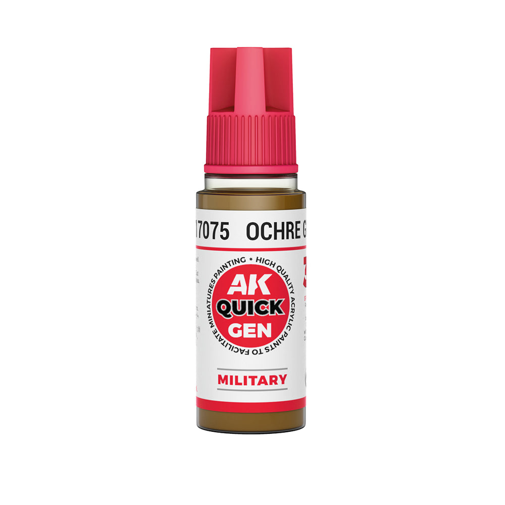 AK Interactive Quick Gen - Ochre Green - 18ml