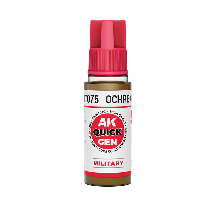 AK Interactive Quick Gen - Ochre Green - 18ml