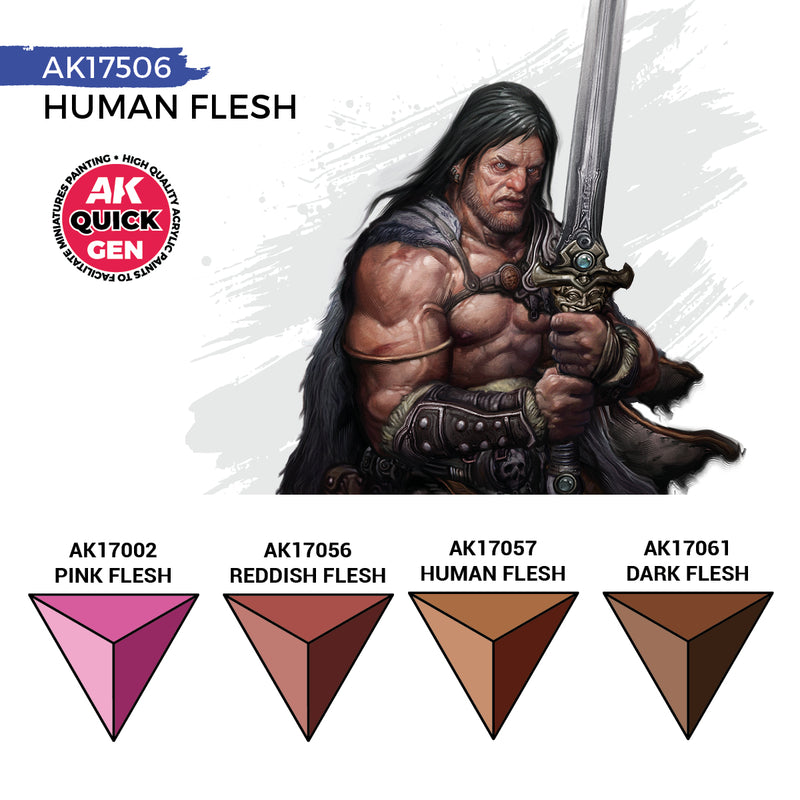 AK Interactive Quick Gen Set - Human Flesh