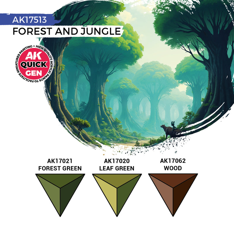 AK Interactive Quick Gen Set - Forest & Jungle