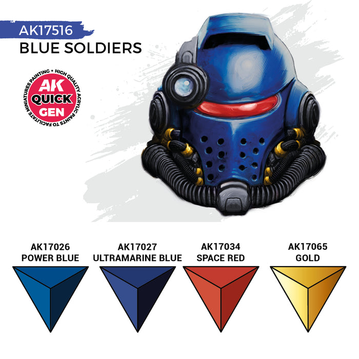AK Interactive Quick Gen Set - Blue Soldiers