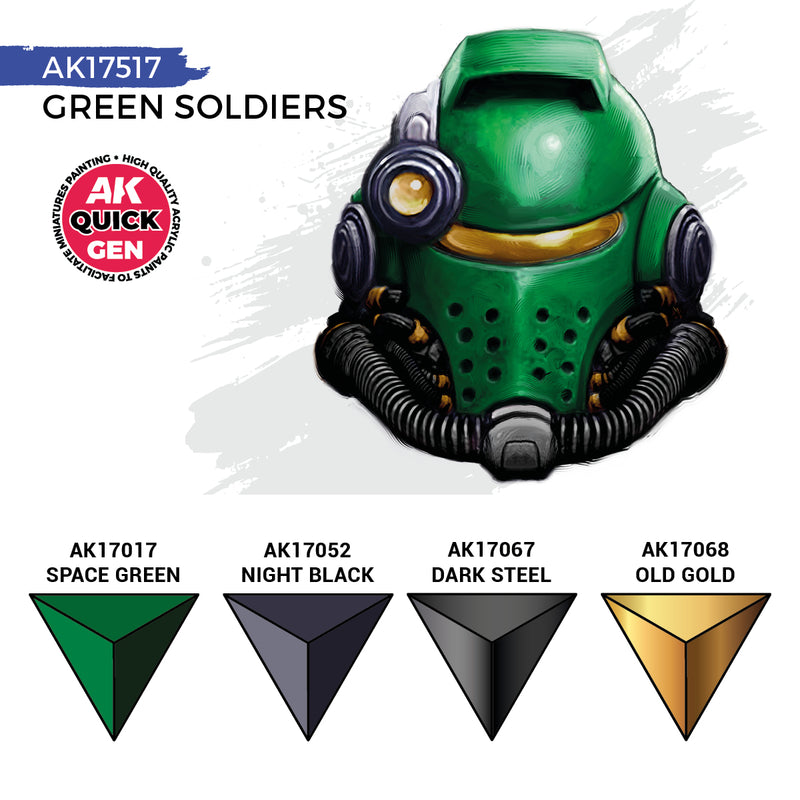 AK Interactive Quick Gen Set - Green Soldiers