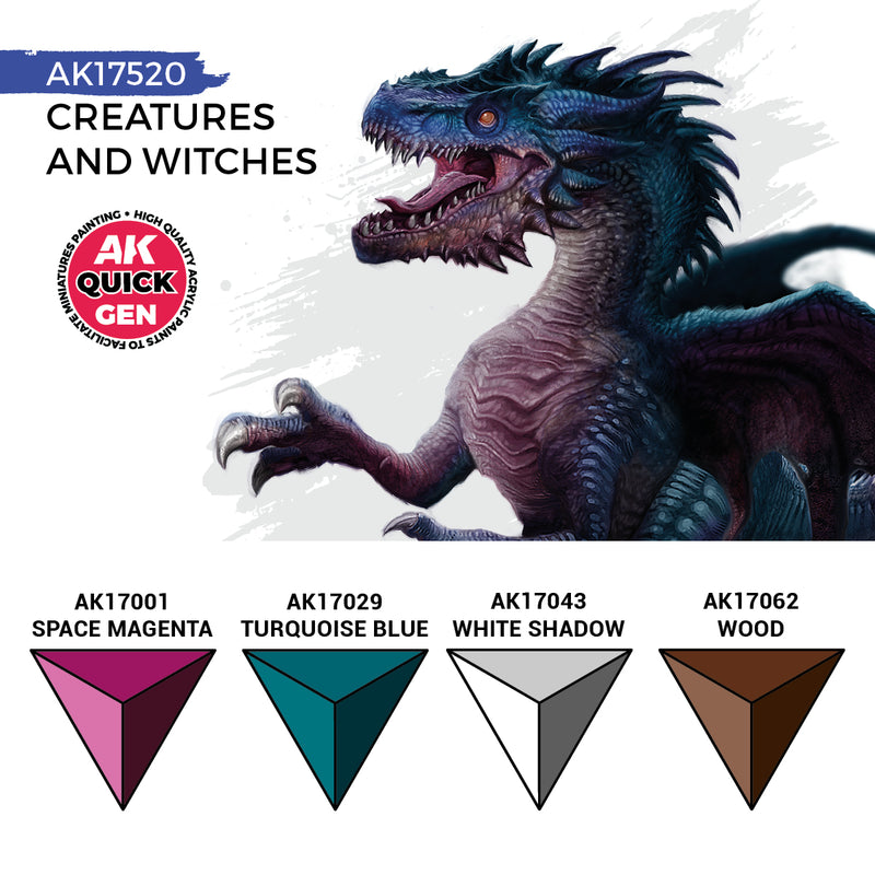 AK Interactive Quick Gen Set - Creatures And Witches