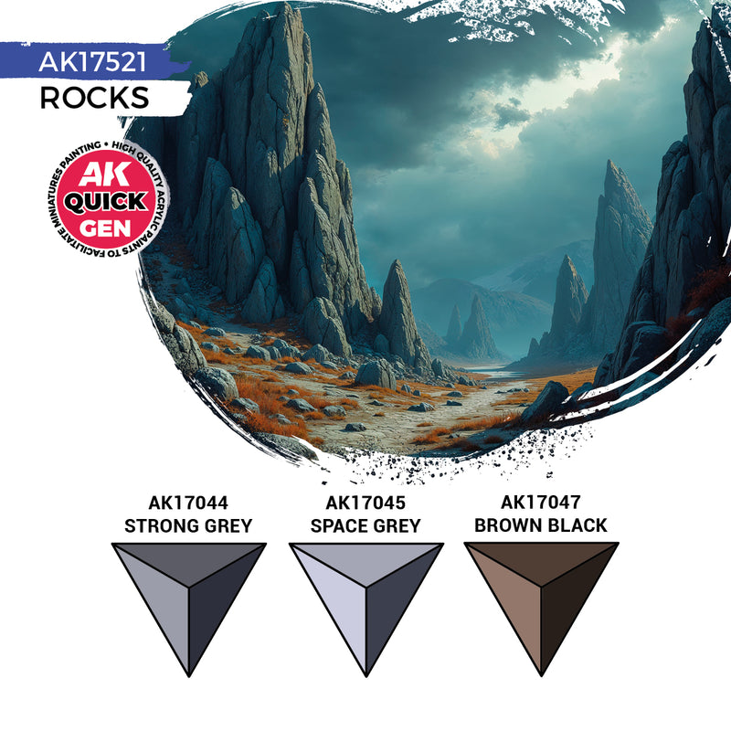 AK Interactive Quick Gen Set - Rocks