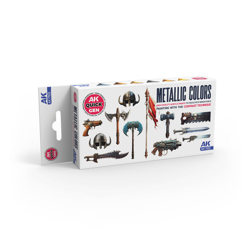 AK Interactive Quick Gen Set - Metallics