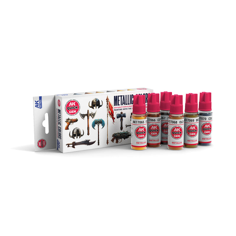 AK Interactive Quick Gen Set - Metallics