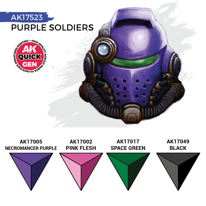 AK Interactive Quick Gen Set - Purple Soldiers