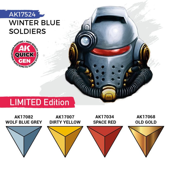 AK Interactive Quick Gen Set - Winter Blue Soldiers (Limited Edition)