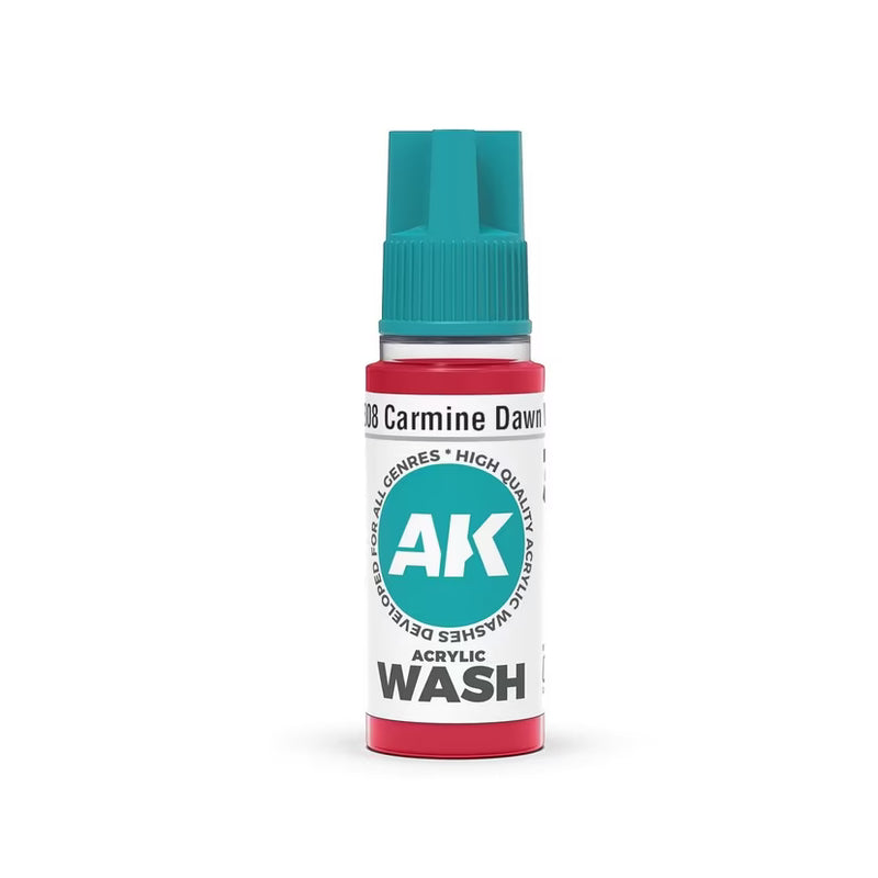 AK Interactive Acrylic Wash - Carmine Dawn - 18ml